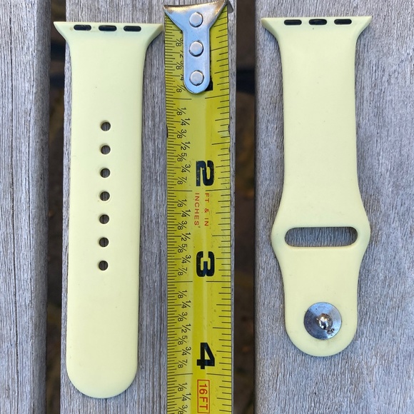 sport watch band for Apple Watch pale yellow 38mm - Picture 2 of 4